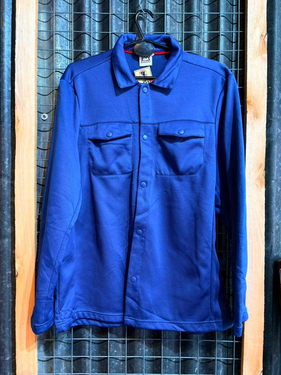 Camisa campera azul